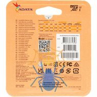 Карта памяти MICRO SDXC 64GB W/ADAP. AUSDX64GUI3V30SA2-RA1 ADATA фото 4