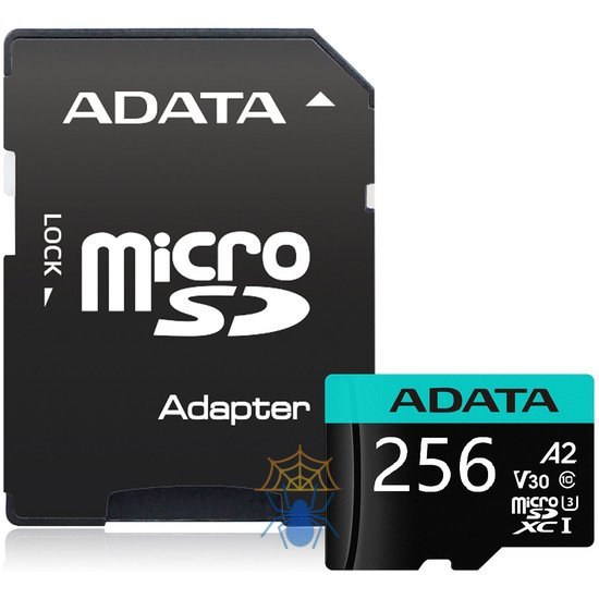 Карта памяти MICRO SDXC 256GB W/AD. AUSDX256GUI3V30SA2-RA1 ADATA фото