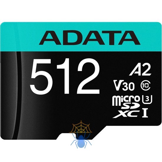 Карта памяти MICRO SDXC 512GB W/AD. AUSDX512GUI3V30SA2-RA1 ADATA фото 2