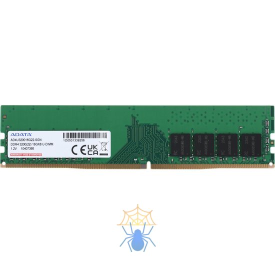 Модуль памяти ADATA 16GB DDR4 3200 U-DIMM Premier AD4U320016G22-SGN, CL22, 1.2V фото