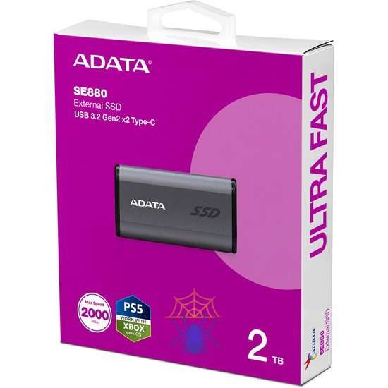 SSD внешний жесткий диск USB3.2 2TB AELI-SE880-2TCGY ADATA фото 9