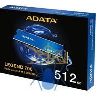 Накопитель SSD A-Data PCIe 3.0 x4 512GB ALEG-700-512GCS Legend 700 M.2 2280 фото 7