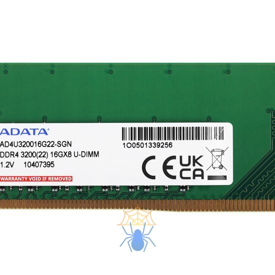 Модуль памяти ADATA 16GB DDR4 3200 U-DIMM Premier AD4U320016G22-SGN, CL22, 1.2V фото 3