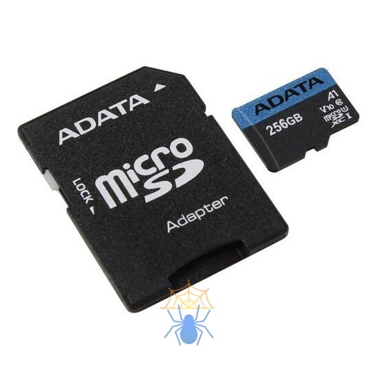 Карта памяти MICRO SDXC 256GB W/AD. AUSDX256GUICL10A1-RA1 ADATA фото