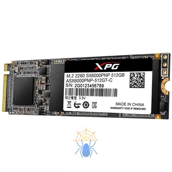 SSD жесткий диск M.2 2280 ASX6000PNP-512GT-C ADATA фото 3