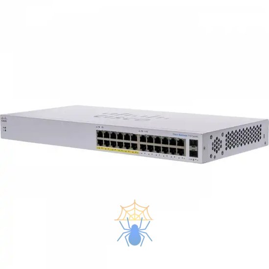 Коммутатор CBS110 Unmanaged 24-port GE, Partial PoE, 2x1G SFP Shared (repl. for SG110-24HP-EU) фото 2