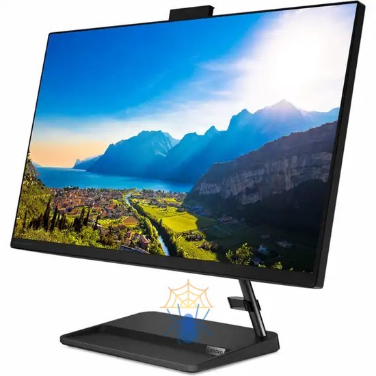 Моноблок Lenovo IdeaCentre AIO 3 27ALC6 27" FHD (1920x1080) IPS 250N, Ryzen 3 7330U, 2x4GB DDR4-3200, 512GB SSD M.2, Radeon Graphics, WiFi6, BT, 5.0MP Cam, Wireless KB&Mouse, NoOS, Black, 1Y фото 2