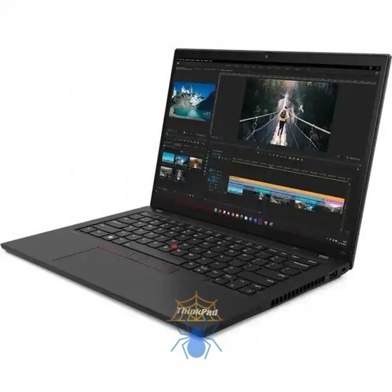 Ноутбук Lenovo ThinkPad T14 G4 Core i7 1360P 16Gb SSD512Gb NVIDIA GeForce MX550 4Gb 14" IPS WUXGA (1920x1200) Windows 11 Professional 64 black WiFi BT Cam (21HEA02700) 21HEA02700 фото 3