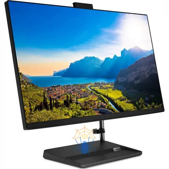 Моноблок Lenovo IdeaCentre AIO 3 27ALC6 27" FHD (1920x1080) IPS 250N, Ryzen 7 7730U, 2x8GB DDR4 3200, 512GB SSD M.2, Radeon Graphics, WiFi, BT, 5.0 Cam, Wireless KB&Mouse, NoOS, Black, 1Y фото 2