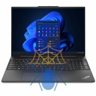 Ноутбук ThinkPad E16 Gen 1 16" WUXGA (1920x1200) IPS 300N, i7-1355U, 2x8GB DDR4 3200, 512GB SSD M.2, Intel Iris Xe, WiFi6, BT, FPR, TPM2, IR&FHD Cam,KB Eng/Ru, 57Wh, 65W USB-C, NoOS, 1Y, 1.81kg фото