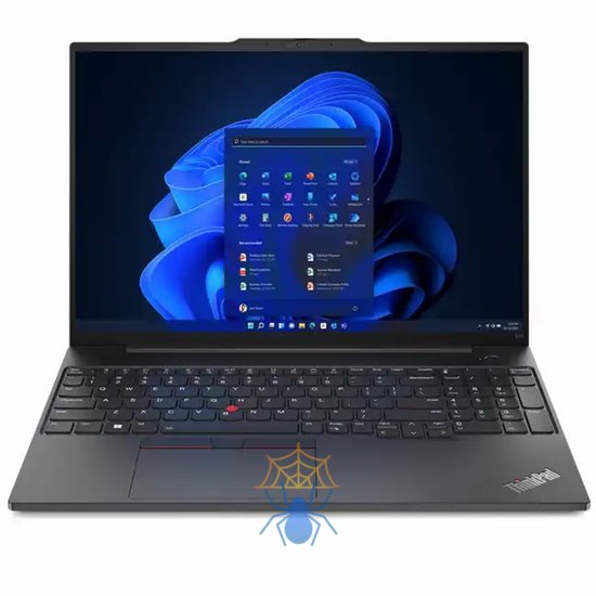 Ноутбук ThinkPad E16 Gen 1 16" WUXGA (1920x1200) IPS 300N, i7-1355U, 2x8GB DDR4 3200, 512GB SSD M.2, Intel Iris Xe, WiFi6, BT, FPR, TPM2, IR&FHD Cam,KB Eng/Ru, 57Wh, 65W USB-C, NoOS, 1Y, 1.81kg фото