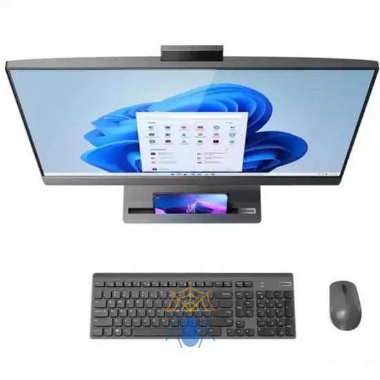 Моноблок Lenovo IdeaCentre AIO 5 27IAH7 27" QHD (2560x1440) IPS 350N, i7-13700H, 2x8GB DDR5 5200, 512GB SSD M.2, Intel Iris Xe, WiFi, BT, 5.0 Cam, Wireless KB&Mouse, Win 11 Pro RUS, Grey, 1Y фото 2