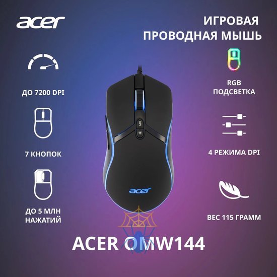 Мышь Acer OMW144 ZL.MCEEE.014 фото 2