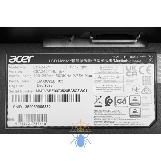 Монитор Acer 23.8" CBA242YHbmirx UM.QC2EE.H03 фото 10