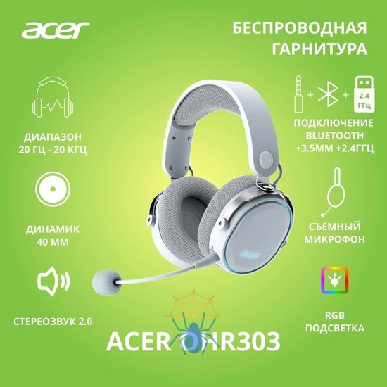 Наушники с микрофоном Acer OHR303 ZL.HDSEE.00A фото 2