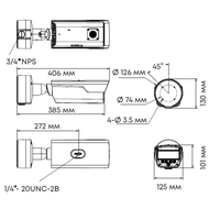 Камера сетевая буллет 4Мп OMNY PRO UB-M4MA-2812