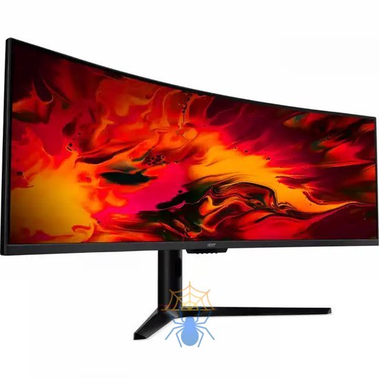 Монитор 49'' ACER Nitro EI491CURSbmiipphx , 5K  32:9, VA, 5120x1440, 4ms, 350 / 400cd, 120Hz, 2xHDMI(2.0) + 2xDP(1.4) + Audio Out, 3Wx2, FreeSync Premium Pro, HDR 400, h.adj 95, Curved 1800R Black фото 2