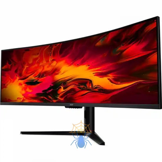 Монитор 49'' ACER Nitro EI491CURSbmiipphx , 5K  32:9, VA, 5120x1440, 4ms, 350 / 400cd, 120Hz, 2xHDMI(2.0) + 2xDP(1.4) + Audio Out, 3Wx2, FreeSync Premium Pro, HDR 400, h.adj 95, Curved 1800R Black фото 3