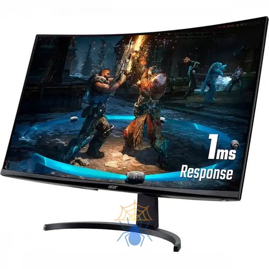 Монитор 31,5'' ACER Nitro ED320QXbiipx, ZeroFrame, Curved 1500R Black, 16:9, VA, 1920x1080, 1ms, 300cd, 240Hz, 2xHDMI(2.0) + 1xDP(1.2) + Audio out , sync: FreeSync фото 3