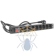 Блок розеток серии SNR-PDU базовый на 9хSchuko, шнур питания 2 м 3x1.5 мм² с вилкой Schuko, 16A фото