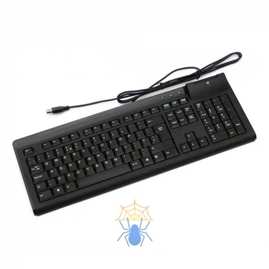 Клавиатура Acer Wired Keyboard Black Acer Wired Keyboard CHICONY KUS-0967 USB Black layout for RU with slot for Smart Card фото