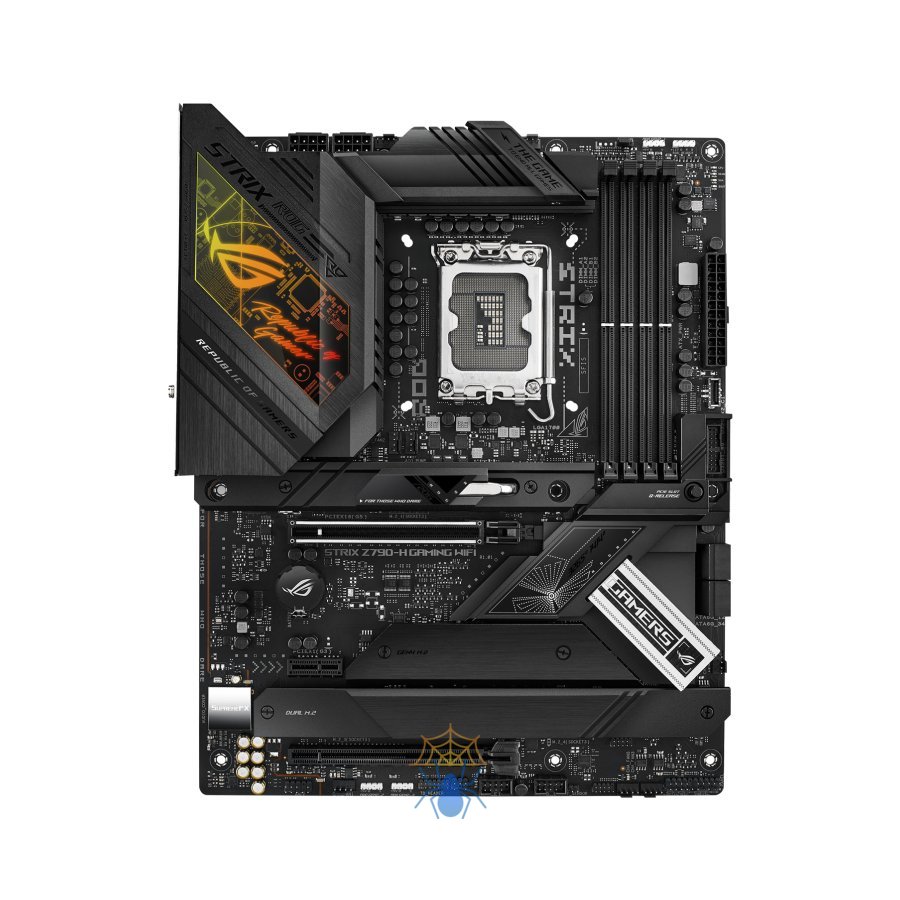 Материнская плата ASUS ROG STRIX Z790-H GAMING WIFI,  LGA1700, Z790, 4*DDR5, 4*SATA, 4*M.2, 6*USB 3.2, 2*USB 2.0, Type-C, 2*PCIx16, 1*PCIx1, DP+HDMI, ATX; 90MB1E10-M0EAY0 фото