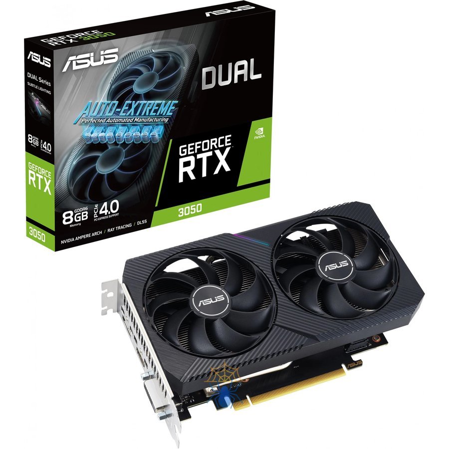 Видеокарта Asus PCI-E 4.0 DUAL-RTX3050-8G-V2 NVIDIA GeForce RTX 3050 8Gb 128bit GDDR6 1777/14000 DVIx1 HDMIx1 DPx1 HDCP Ret фото 11