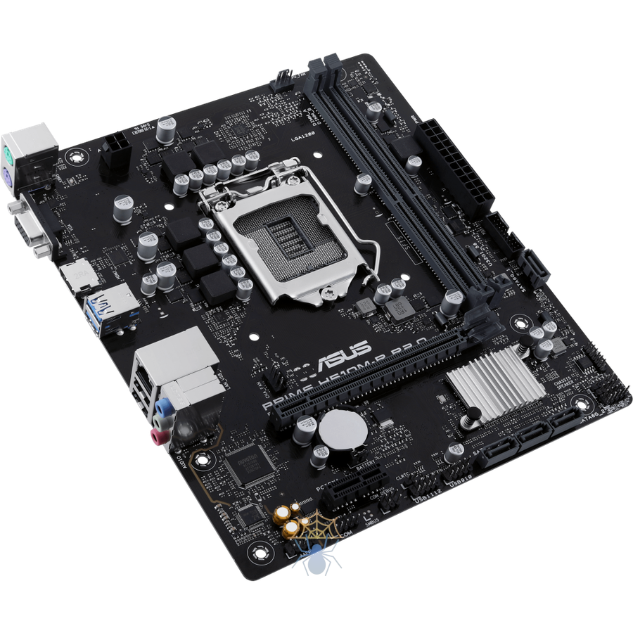 Материнская плата Asus PRIME H510M-R R2.0-SI Soc-1200 Intel H470 2xDDR4 mATX AC`97 8ch(7.1) GbLAN+VGA+HDMI White Box фото 2