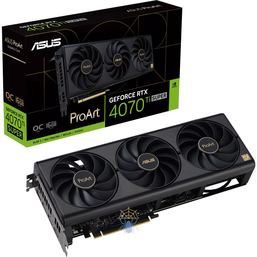 Видеокарта Asus PCI-E 4.0 PROART-RTX4070TIS-O16G NVIDIA GeForce RTX 4070TI Super 16Gb 256bit GDDR6X 2640/21000 HDMIx1 DPx3 HDCP Ret фото 13