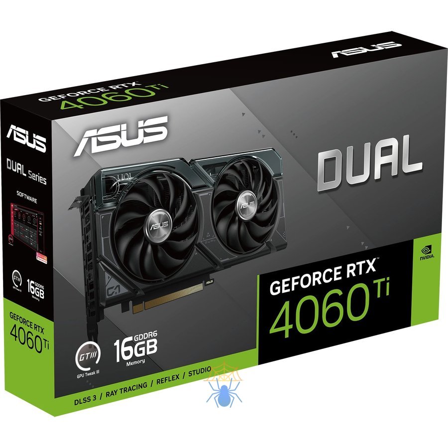 Видеокарта Asus PCI-E 4.0 DUAL-RTX4060TI-16G NVIDIA GeForce RTX 4060TI 16Gb 128bit GDDR6 2535/18000 HDMIx1 DPx3 HDCP Ret фото 13