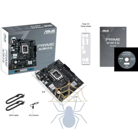 Материнская плата Asus PRIME H610M-R D4-SI Soc-1700 Intel H610 2xDDR4 mATX AC`97 8ch(7.1) GbLAN+VGA+DVI+HDMI White Box фото 6