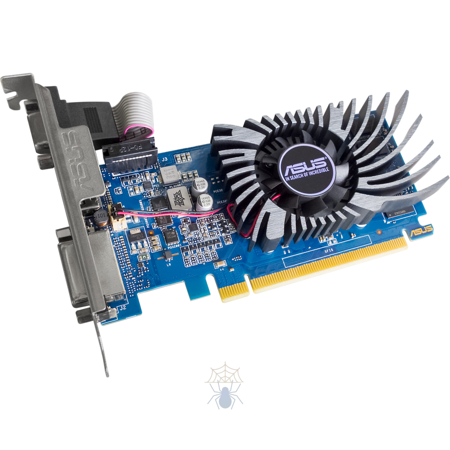 Видеокарта Asus PCI-E GT730-2GD3-BRK-EVO NVIDIA GeForce GT 730 2Gb 64bit DDR3 902/1800 DVIx1 HDMIx1 CRTx1 HDCP Ret фото