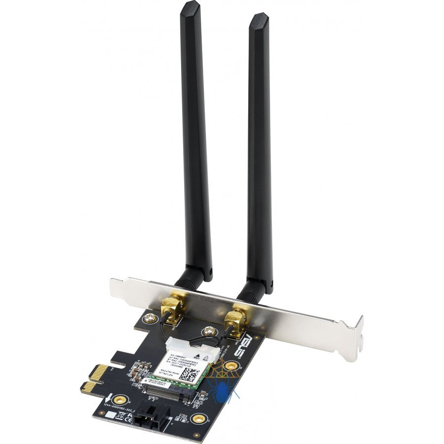 Сетевой адаптер Wi-Fi + Bluetooth Asus PCE-AX1800 AX1800 PCI Express (ант.внеш.съем) 2ант. фото 2