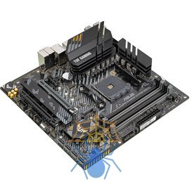 Материнская плата Asus TUF GAMING B450M-PRO S Soc-AM4 AMD B450 4xDDR4 mATX AC`97 8ch(7.1) 2.5Gg RAID+HDMI+DP фото 2