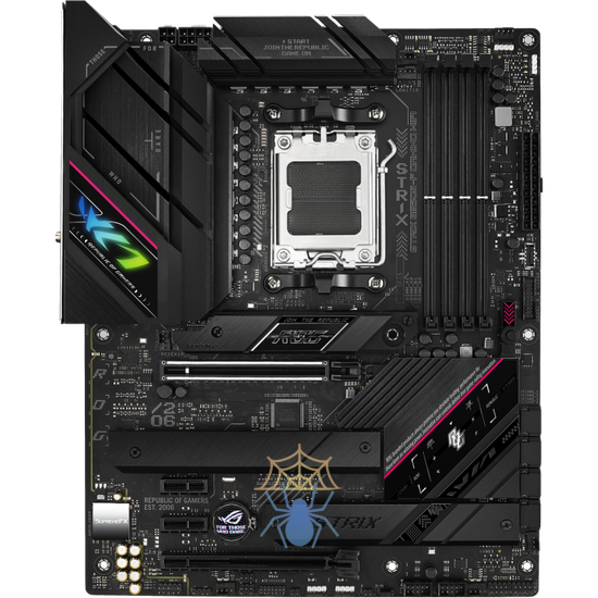 Материнская плата Asus ROG STRIX B650E-F GAMING WIFI SocketAM5 AMD B650 4xDDR5 ATX AC`97 8ch(7.1) 2.5Gg RAID+HDMI+DP фото