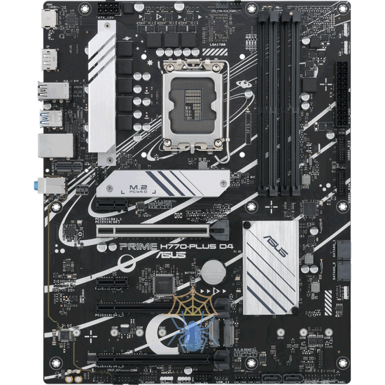 Материнская плата Asus PRIME H770-PLUS D4 Soc-1700 Intel H770 4xDDR4 ATX AC`97 8ch(7.1) 2.5Gg RAID+HDMI+DP фото