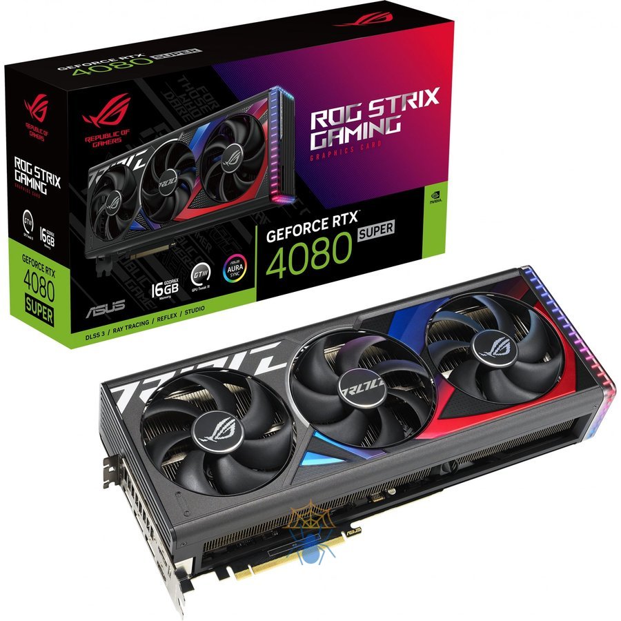 Видеокарта Asus PCI-E 4.0 ROG-STRIX-RTX4080S-16G-GAMING NVIDIA GeForce RTX 4080 Super 16Gb 256bit GDDR6X 2550/23000 HDMIx2 DPx3 HDCP Ret фото 13