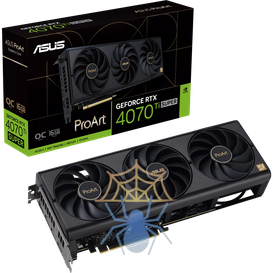 Видеокарта Asus PCI-E 4.0 PROART-RTX4070TIS-O16G NVIDIA GeForce RTX 4070TI Super 16Gb 256bit GDDR6X 2640/21000 HDMIx1 DPx3 HDCP Ret фото 13