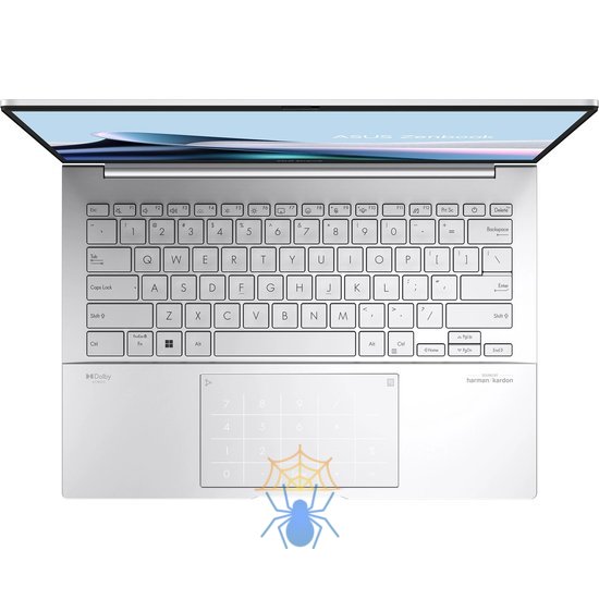 Ноутбук Asus Zenbook 14 OLED UX3405MA-QD488W Core Ultra 7 155H 16Gb SSD1Tb Intel Arc 14" OLED FHD+ (1920x1200) Windows 11 Home silver WiFi BT Cam Bag (90NB11R2-M00SS0) фото 5