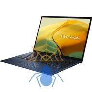 Ноутбук Asus Zenbook 14 UX3402VA-KP696 Core i5 13500H 16Gb SSD512Gb Intel Iris Xe graphics 14" IPS WQXGA (2560x1600) noOS blue WiFi BT Cam Bag (90NB10G1-M014W0) фото 2