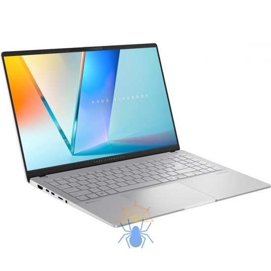 Ноутбук Asus Vivobook S 15 OLED S5507QA-MA052W Snapdragon X Elite X1E 78 100 32Gb SSD1Tb Qualcomm Adreno 15.6" OLED 3K (2880x1620) Windows 11 Home silver WiFi BT Cam (90NB14Q2-M00630) фото 3