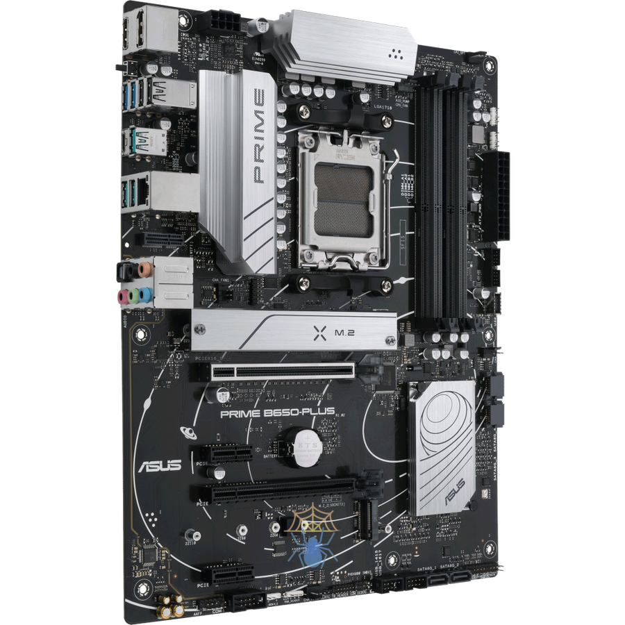 Материнская плата ASUS PRIME B650-PLUS, AM5, B650, 4*DDR5, 4*SATA, 2*M.2, 5*USB 3.2, 2*USB 2.0, Type-C, 3*PCIx16, 2*PCIx1, DP+HDMI, ATX; 90MB1BS0-M0EAYC фото 2