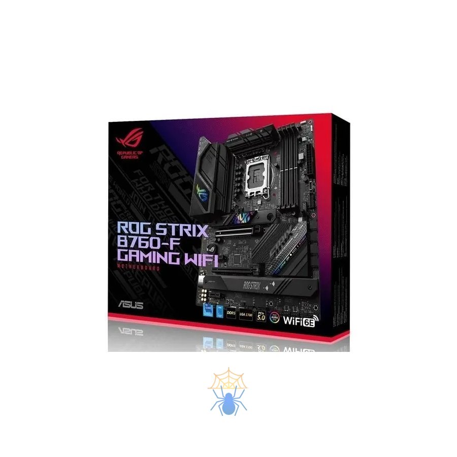 Материнская плата Asus ROG STRIX B760-F GAMING WIFI Soc-1700 Intel B760 4xDDR5 ATX AC`97 8ch(7.1) 2.5Gg RAID+HDMI+DP фото 8