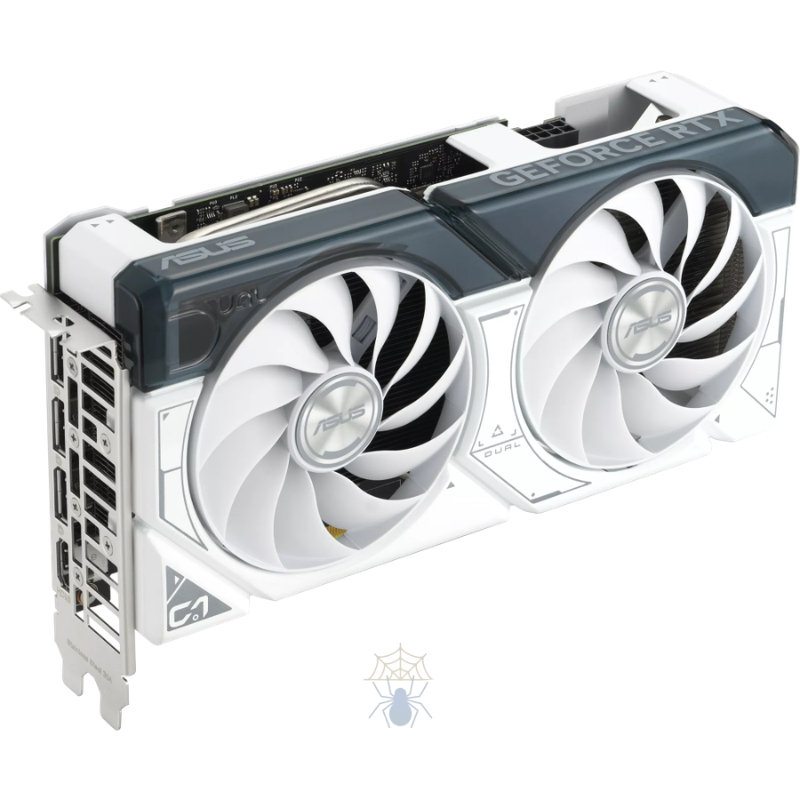 Видеокарта Asus PCI-E 4.0 DUAL-RTX4060TI-O8G-WHITE NVIDIA GeForce RTX 4060TI 8Gb 128bit GDDR6 2565/18000 HDMIx1 DPx3 HDCP Ret фото 3