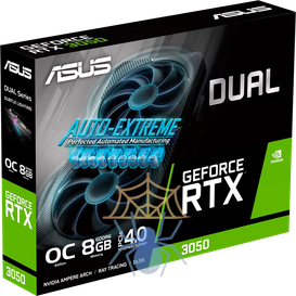 Видеокарта Asus PCI-E 4.0 DUAL-RTX3050-O8G-V2 NVIDIA GeForce RTX 3050 8Gb 128bit GDDR6 1822/14000 DVIx1 HDMIx1 DPx1 HDCP Ret фото 8