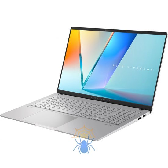 Ноутбук Asus Vivobook S 15 OLED S5507QA-MA052W Snapdragon X Elite X1E 78 100 32Gb SSD1Tb Qualcomm Adreno 15.6" OLED 3K (2880x1620) Windows 11 Home silver WiFi BT Cam (90NB14Q2-M00630) фото 4