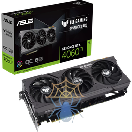 Видеокарта Asus PCI-E 4.0 TUF-RTX4060TI-O8G-GAMING NVIDIA GeForce RTX 4060TI 8Gb 128bit GDDR6 2520/18000 HDMIx1 DPx3 HDCP Ret фото 7