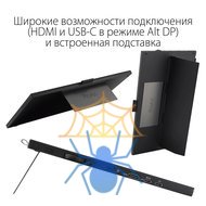 Монитор Asus 15.6" ProArt PA169CDV черный IPS LED 10ms 16:9 HDMI M/M матовая Piv 450cd 178гр/178гр 3840x2160 60Hz 4K USB 1.07кг фото 7