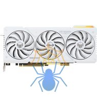 Видеокарта Asus PCI-E 4.0 TUF-RTX4070TIS-O16G-BTF-WHITE NVIDIA GeForce RTX 4070TI Super 16Gb 192bit GDDR6X 2640/21000 HDMIx2 DPx3 HDCP Ret фото