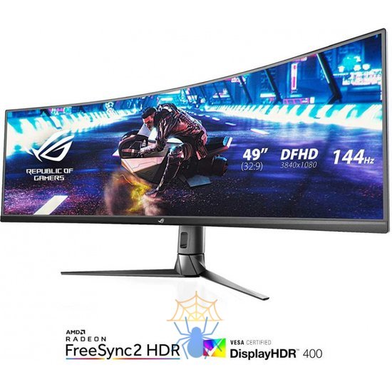 Монитор Asus 49" ROG Strix XG49VQ VA 3840x1080 144Hz FreeSync 2 450cd/m2 32:9 фото 5